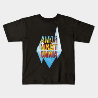 Amor Vincit Omnia | Love Conquers Kids T-Shirt